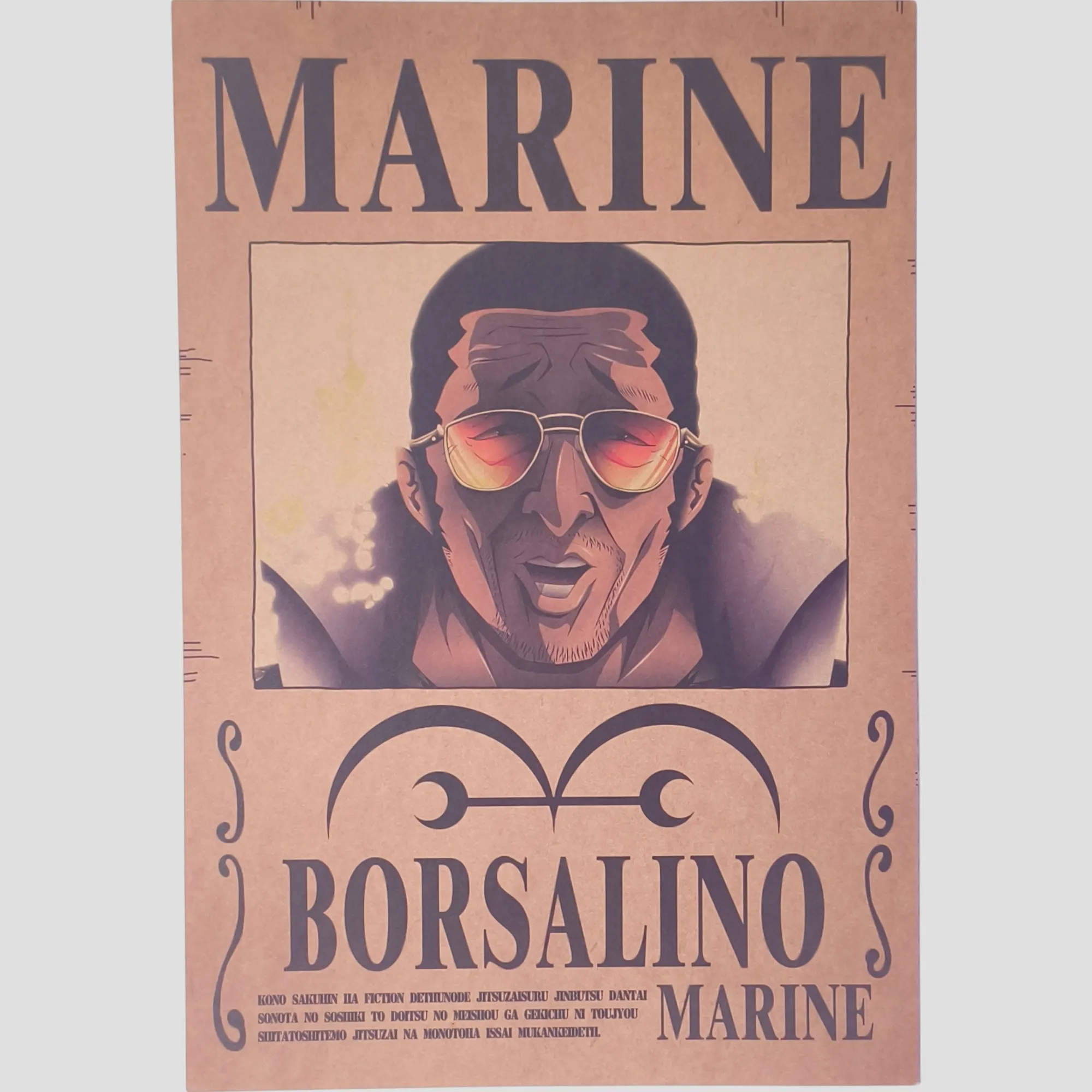 Affiche murale One Piece - Avis de recherche Borsalino